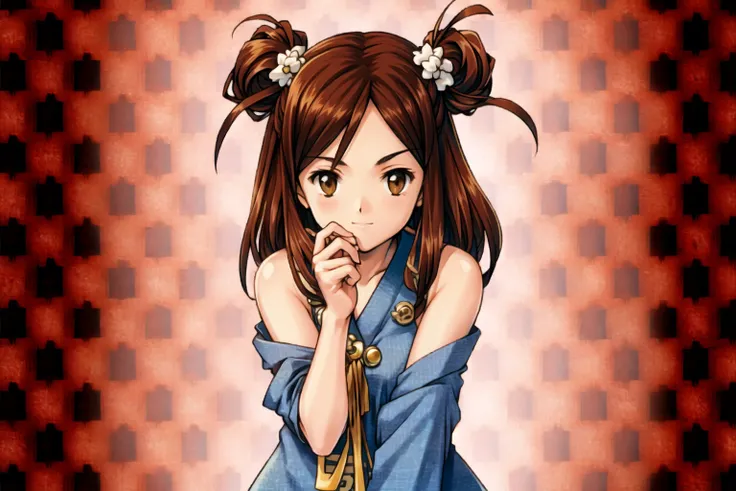 <lora:akihikoYoshidaBravelyDefault_1:0.6>, 1girl, tachi-e, solo, solo focus, <lora:tokusyubutai:0.2>, <lora:moon-v2:0.4>,
(funky pattern background)