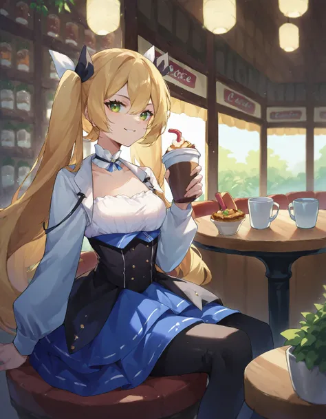 score_9, score_8_up, score_7_up, source_anime,
1girl, dokibrdcorset, corset,
cafe, holding cup, looking at viewer, smile, drinking straw
(hat, cabbie hat:-0.5)
<lora:char_dokibird-pony-v1.6:1>