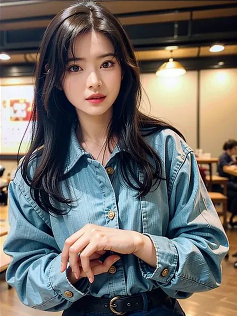 cyq, 1girl, solo, brown hair, long hair, realistic, blurry, brown eyes, blurry background, lips, plaid shirt, red shirt, ulzzang-6500v1.1, (original: 1.2), (realistic: 1.3) , beautiful girl with beautiful details, extremely detailed eyes and face, eyes with beautiful details, absurd, incredibly absurd, huge file size, ultra detail, high resolution, ultra detailed, best quality, masterpiece, illustration, ultra detailed and beautiful, ultra detailed, CG, unity, 8k wallpaper, amazing, fine Detail, masterpiece, top quality, official art, extremely detailed CG unity 8k wallpaper, cinematic lighting, (perfect shiny skin:0.6), slim and smooth lines, (floating), <lora:lan_20230611164241:0.8>,(zhubao:1.2)