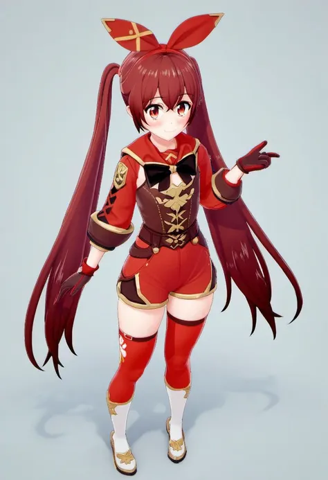 source_anime, <lora:Ami_Arakawa_from_LiL_PonyXL:0.8>, ami_arakawa, blush, 1girl, solo, twintails, looking at viewer, smile, standing, full body, cosplay, amber (costume), hair between eyes, (amber \(genshin impact\):0.5), score_9, score_8_up, score_7_up, score_6_up, score_5_up, score_4_up
