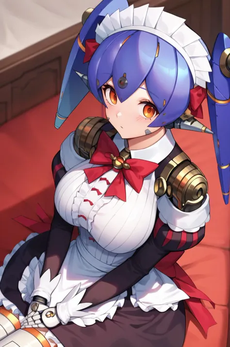 1girl, <lora:poppi_qt_(xb)_PONY_v1:1>, (poppi_qt_(xb)), solo, (large breasts:0.9), (sagging breasts:0.3), twintails, (cute), thighhighs, long sleeves, dress, ribbon, bow, frills, puffy sleeves, bowtie, apron, red bow, red ribbon, maid, maid headdress, juliet sleeves, red bowtie, waist apron, white apron, frilled apron, android, joints, robot joints, robot ears, (sitting_on_lap:1.1), (from_above:1.1), (staring:1.2),
best quality, masterpiece, (score_9), (score_8_up), (score_7_up), source_anime,<lora:HandFineTuning_XL:0.3>, anime, anime screencap,