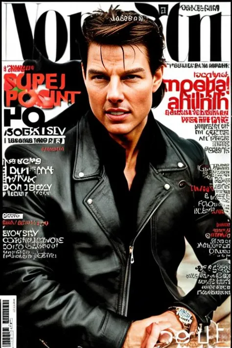 Tom Cruise photo on a magazine cover <lyco:90s_Magazine_Cover_LyCORIS:1.0>