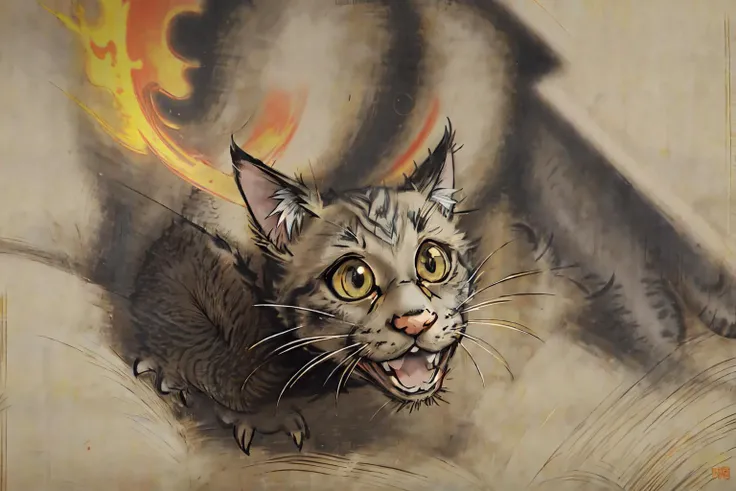 photography of (tiny kitten) fighting long_tu,
happy smile, open mouth, fire,
(masterpiece:1.2), (best quality:1.2), (intricate:1.2), (highly detailed:1.2), (sharp:1.2), (8k:1.2), (realistic:1.2), (photographic:1.2),
cinematic light, vivid color,
<lora:20240208-1707402523490:1>