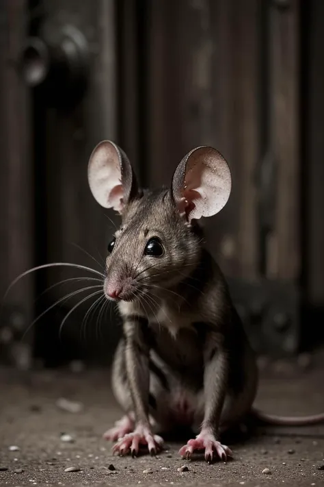 art by Gordon Parks, photograph, Disgusting Mouse, Regret, Steelpunk, Orton effect, Canon EF, Selective focus, Pixabay, arthouse, artstation
