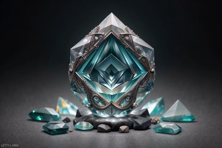 art by Duy Huynh a profesional photo of gem stone, focus on details and material Djinn's Smoke Quartz: A smoky gray gemstone with shifting patterns, resembling the swirling smoke of a djinn's lamp. close up, macro photography on balck velwet background,8k, ultrasharp, ultradetailed, perfect quality, masterpiece, intricated details, ultra clear, <lora:add_detail:0.7>, <hypernet:sxzBloom_sxzBloom:0.3>, vivid colors wallpaper <lora:ral-toothp:0.42> ral-toothp no humans