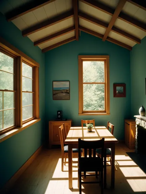 photograph, Cathode tube, Emerging Cottage, Indirect light, Fearful, Light caustics, Kodak portra 400, <Stoked-Reality-LORA-v1-0:1.2>