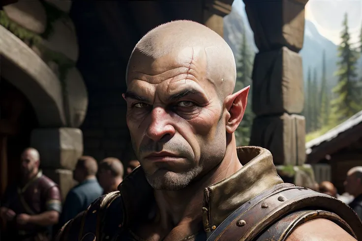 <lora:RPGOrc:1>  orc:1.2,   1man  male with  buzz cut  hairstyle and  Clean-Shaven  in pinkish  with Honey eyes  eyes  and Thin eyebrows , thief holding club,sword cowboy shot, Moonlit glen with ancient standing stones and ancient rituals in background, realistic:1.2,  masterpeice, ultradetailed, intricate details, perfect quality, ultrashapr, ultradetailed, photorealistic, perfect shadows, profesional lights, realistic, blurry, boekh, masterpiece light works,depth of fiel, ultradetailed character, pefect quality, maximum quality, intricate details, detailed face, realistic lights, realistic shadows, profesional photo, <lyco:GoodHands-beta2:1.0>