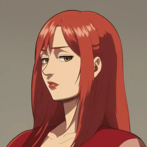 Sophie Turner red hair <lora:AoTStyle:0.65>