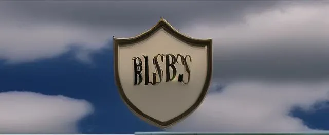 warner bros logo in the sky with clouds