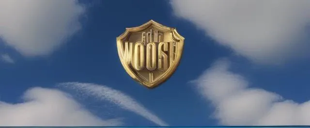 warner bros logo in the sky with clouds