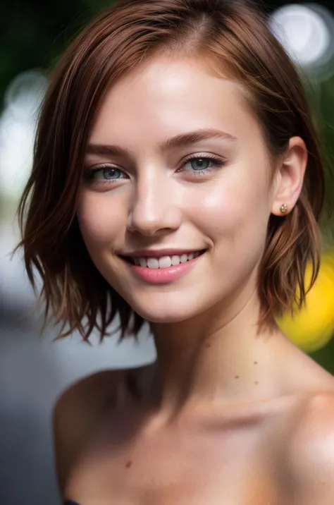 <lora:LowRA:0.5> dark theme, (rim light:0.6), highly detailed absurdres photograph, happy, cute smile, face focus, cute young woman, short ginger hair, textured skin, skin pores, intricate details, centered iris, round pupils, bokeh, f1.4, 40mm, photorealistic, (bloom, HDR:1.2), 8k, vivid background, abstract technicolor, surreal splashes, colorful, beyond-dimensional, caustics, DSLR, agfacolor,<lora:add_detail:0.5>, <lora:epiNoiseoffset_v2:0.55>