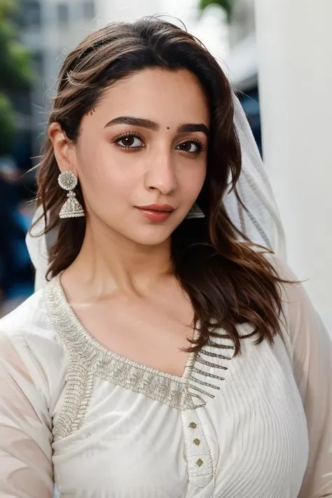 instagram photo, closeup face photo of woman aliab in white anars, beautiful face, makeup, night city street, bokeh, motion blur, <lora:aliab:1> <lora:anars:1>