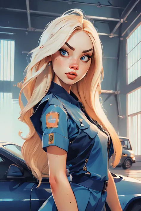 (highly detailed:1.3), masterpiece, best quality, extreme detail,  1girl, <lora:Sexy-German:0.7> blonde long hair, blue eyes ,tempting pose,working,
detailed,8k,unreal,professional lighting,
mechanic clothes,
empty hangar,indoor,depth of field,bokeh,photorealism,low light,
 <lora:v1x0nstyl3:0.8> v1x0nstyl3,