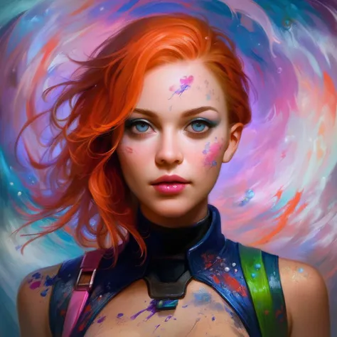 score_9,score_8_up,score_7_up,Realistic art,best quality,dystopian,futuristic,anarcho and revolutionary,multicolored soap bubbles,runny mercury mixed with paint,female celestial creature,strong brush strokes on a surreal background,neutron explosion,the beginning and the end,maximum resolution 32k,focus sharp,high definition 8k,