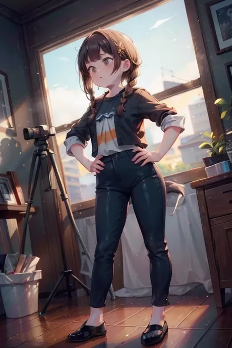 CR1.3, nsfw , photo of 21 years old busty girl, (pale skin:1.25) , Voluptuous body, (Orchid Side braid haircut:1.2), 1girl, (Hands on hips pose showing the hips:1.3), Tangerine thick Ankle pants, Slate sheer High-Neck Blouse, at music concert, energetic, musical, and alive with the beats of the crowd , RAW photo, high quality, 35mm photograph, film grain, bokeh, professional, 4k, highly detailed, golden hour, prime lens, manual focus, tripod, polarizer filter, long exposure, high dynamic range (hdr), color grading, depth of field, bracketing, manual settings, filters, composition rules, high-resolution sensor, image stabilization, remote shutter release, lens quality, color depth, calibrated monitor, advanced post-processing <lora:nsfw0.2:0.2> <lora:epiCRealismHelper:0.6> <lora:epiCRealLife:0.4> <lora:more_details:0.5> <lora:epi_noiseoffset2:1>