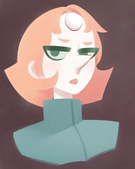 <lora:Pearl_char:1> sassy pearl_char, orange pink hair 1girl portrait wearing a collared jumpsuit <lora:shilhps:0.65>, (best quality:1.1) (masterpiece:1.1)
