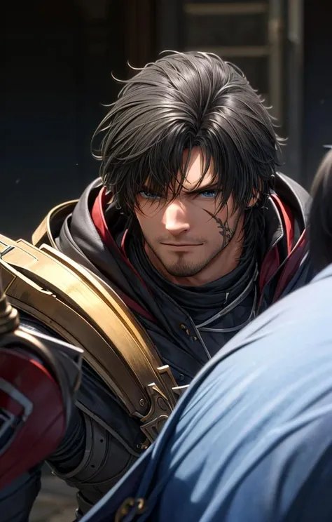 male face, male, (looking at viewer:1.0), ((masterpiece:1.4, best quality)), clive, looking at viewer, clive_soldier, <lora:clive_V2:0.6>, AS-Adult,
<lora:more_details:0.4>, <lora:眼睛双_2:0.4>, <lora:depth:1>