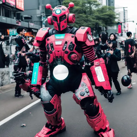 action shot, establishing, (TokyoRobots:1) (InkPunk:1)