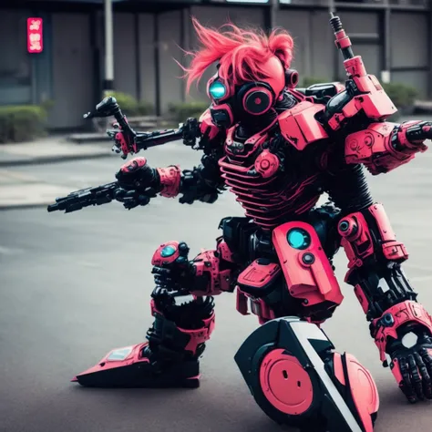 action shot, establishing, (TokyoRobots:1) (InkPunk:1)