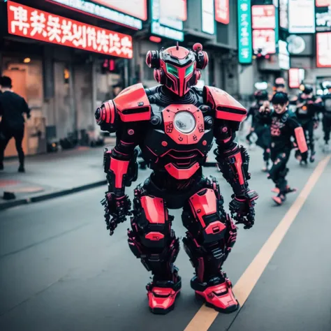action shot, establishing, (TokyoRobots:1) (InkPunk:1)