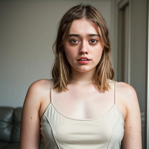 RAW photo, aimee lou wood, (high detailed skin:1.2), 8k uhd, dslr, soft lighting, high quality, film grain, Fujifilm XT3 <lora:aimee lou wood v1.0:1>