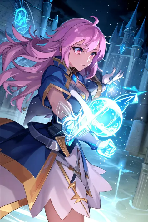 <lora:Edw4rds:1>,best quality,1girl,holding a sword,inside a castle,water,lightning,flashing lights,magic sphere,