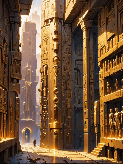 digital painting, polished gold, great,cheerful fantasy subterranean city outside of the universe<lora:EnvyTempleOfRaXL01:1@0,1@.29,2@.3:hr=1><lora:EnvyBetterHiresFixXL01:0@0,0@.49,1@.5:hr=1>