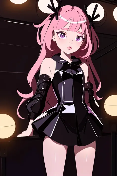 DV_Ramona_Vicious, 1girl, dressed, upper body, <lora:flat2:0.3>