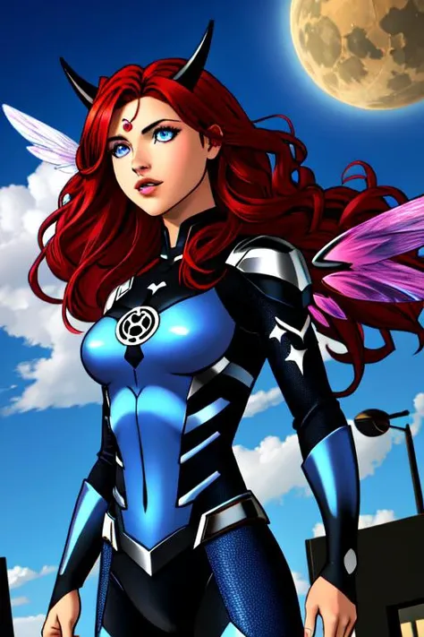 masterpiece, best quality,
BREAK 1girl, irys \(hololive\), red hair, long hair, horns, dichromia, heterochromia, pink eye, blue eye, blue lantern costume, detailed face and eyes, energy, wings,
BREAK, cityscape background,
<lora:Blue Lantern Costume_v1:1>
<lora:Irys768-000012:1>
