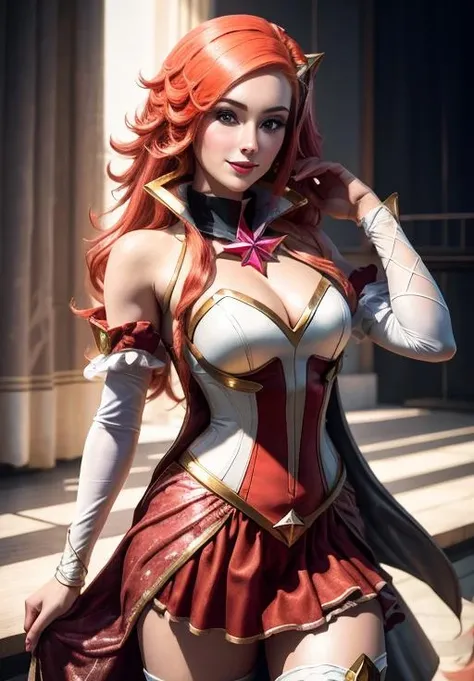 <lora:star_guardian_Miss_Fortune:0.8>, star_guardian_Miss_Fortune, solo, smile,, (masterpiece, best quality, absurdres, detailed, ultra-detailed:1.3)
