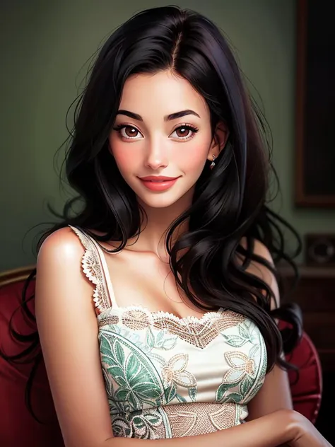 Realistic photo of a beautiful 4ny4s woman,1girl, solo, long hair, looking at viewer, smile, black hair, brown eyes, closed mouth, portrait, lips, professional Photography, Photorealistic, detailed, RAW, analog, sharp focus, high quality, film grain, masterpiece<lora:4ny4s:1.0>