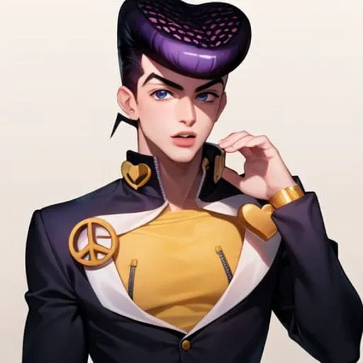 1boy, <lora:josukejojo2:1> , solo, (best quality), (ultra detailed),(highres), absurdres, ((josukejojo))