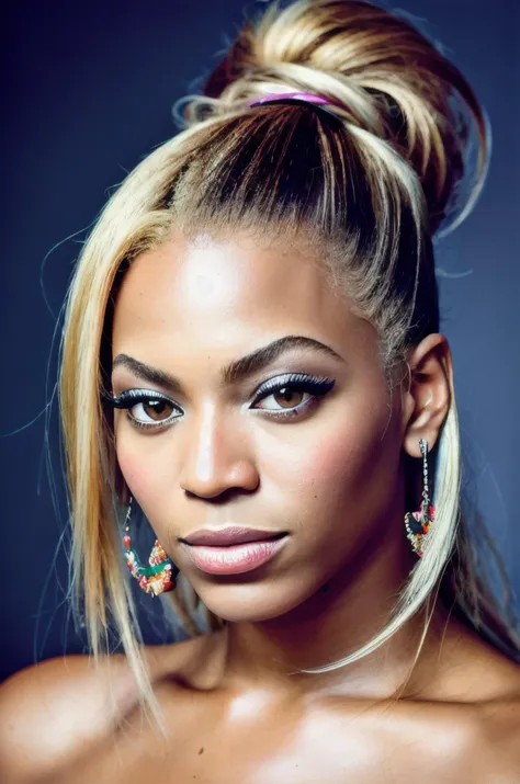 analog style, modelshoot style, closeup portrait of Beyonce, epic (photo, studio lighting, hard light, sony a7, 50 mm, matte skin, pores, colors, hyperdetailed, hyperrealistic), <lyco:Beyonce:1.2>