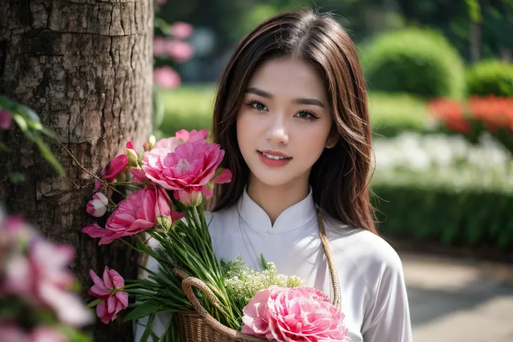 aodai, smile, photographed on a Nikon Z7 II Mirrorless Camera,120mm F/4 wide-angle
a woman in a pink dress with flowers in it and a (basket of flowers), Ding Yunpeng, phuoc quan, a stock photo, art photography
a woman in a white dress holding a bouquet of flowers, Byeon Sang-byeok, portrait photography, a stock photo, art photography
1girl, aodai, photo art, (flowers:1.2), tree, <lora:aodai_SD_chiasedamme_v02:0.6>, a stunning photo with beautiful saturation, ultra high res,(realistic:1.4)),deep shadow,(best quality, masterpiece), pale skin, dimly lit, shade, flustered, blush, highly detailed, skinny, BREAK depth of field, film grain, wrinkled skin, looking at viewer, knee, warm smile, <lora:girl_SDLife_Chiasedamme_v2.3:0.35> <lora:more_details:0.3> <lora:add_detail:0.3>