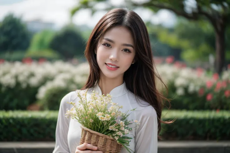 aodai, smile, photographed on a Nikon Z7 II Mirrorless Camera,120mm F/4 wide-angle
a woman in a pink dress with flowers in it and a (basket of flowers), Ding Yunpeng, phuoc quan, a stock photo, art photography
a woman in a white dress holding a bouquet of flowers, Byeon Sang-byeok, portrait photography, a stock photo, art photography
1girl, aodai, photo art, (flowers:1.2), tree, <lora:aodai_SD_chiasedamme_v02:0.6>, a stunning photo with beautiful saturation, ultra high res,(realistic:1.4)),deep shadow,(best quality, masterpiece), pale skin, dimly lit, shade, flustered, blush, highly detailed, skinny, BREAK depth of field, film grain, wrinkled skin, looking at viewer, knee, warm smile, <lora:girl_SDLife_Chiasedamme_v2.3:0.35> <lora:more_details:0.3> <lora:add_detail:0.3>