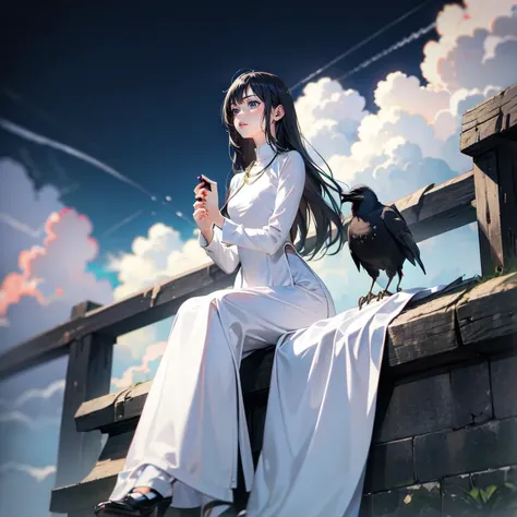 1girl, queen, crow, solo, aodai clotthing, hell, sitting throne, necklace, thunder, sky, cloud
<lora:aodai_SD_chiasedamme_v02:0.6>