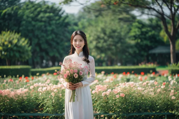 aodai, smile, photographed on a Nikon Z7 II Mirrorless Camera,120mm F/4 wide-angle
a woman in a pink dress with flowers in it and a (basket of flowers), Ding Yunpeng, phuoc quan, a stock photo, art photography
a woman in a white dress holding a bouquet of flowers, Byeon Sang-byeok, portrait photography, a stock photo, art photography
1girl, aodai, photo art, (flowers:1.2), tree, <lora:aodai_SD_chiasedamme_v02:0.6>, a stunning photo with beautiful saturation, ultra high res,(realistic:1.4)),deep shadow,(best quality, masterpiece), pale skin, dimly lit, shade, flustered, blush, highly detailed, skinny, BREAK depth of field, film grain, wrinkled skin, looking at viewer, knee, warm smile, <lora:girl_SDLife_Chiasedamme_v2.3:0.35> <lora:more_details:0.3> <lora:add_detail:0.3>