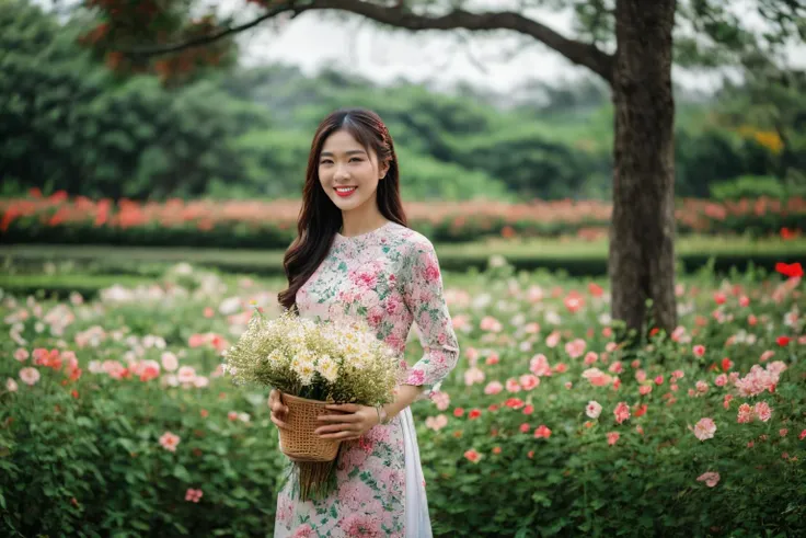 aodai, smile, photographed on a Nikon Z7 II Mirrorless Camera,120mm F/4 wide-angle
a woman in a pink dress with flowers in it and a (basket of flowers), Ding Yunpeng, phuoc quan, a stock photo, art photography
a woman in a white dress holding a bouquet of flowers, Byeon Sang-byeok, portrait photography, a stock photo, art photography
1girl, aodai, photo art, (flowers:1.2), tree, <lora:aodai_SD_chiasedamme_v02:0.6>, a stunning photo with beautiful saturation, ultra high res,(realistic:1.4)),deep shadow,(best quality, masterpiece), pale skin, dimly lit, shade, flustered, blush, highly detailed, skinny, BREAK depth of field, film grain, wrinkled skin, looking at viewer, knee, warm smile, <lora:girl_SDLife_Chiasedamme_v2.3:0.35> <lora:more_details:0.3> <lora:add_detail:0.3>