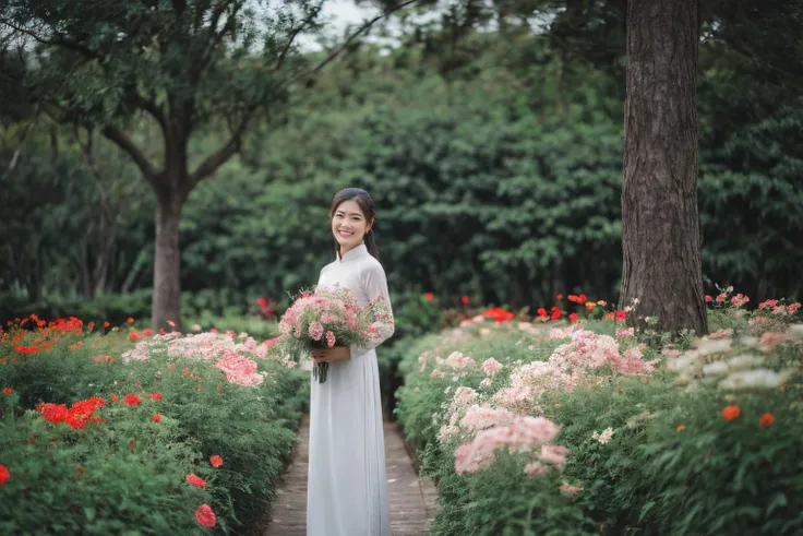 aodai, smile, photographed on a Nikon Z7 II Mirrorless Camera,120mm F/4 wide-angle
a woman in a pink dress with flowers in it and a (basket of flowers), Ding Yunpeng, phuoc quan, a stock photo, art photography
a woman in a white dress holding a bouquet of flowers, Byeon Sang-byeok, portrait photography, a stock photo, art photography
1girl, aodai, photo art, (flowers:1.2), tree, <lora:aodai_SD_chiasedamme_v02:0.6>, a stunning photo with beautiful saturation, ultra high res,(realistic:1.4)),deep shadow,(best quality, masterpiece), pale skin, dimly lit, shade, flustered, blush, highly detailed, skinny, BREAK depth of field, film grain, wrinkled skin, looking at viewer, knee, warm smile, <lora:girl_SDLife_Chiasedamme_v2.3:0.35> <lora:more_details:0.3> <lora:add_detail:0.3>