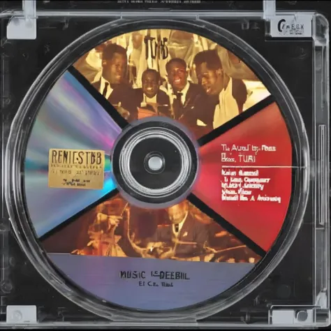 product photo cd, music by E.C. Tubb<lora:cd_music:1.0>