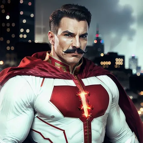 Omniman768, close up portrait, rage, in a white and red superhero suit, flying through the air with fire in the background and a city in the background, photography, trending on artstation, sharp focus, studio photo, intricate details, highly detailed, by greg rutkowski <lora:Omniman768:0.7>