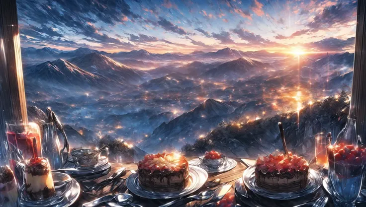 ((masterpiece:1.4,best quality)), cloud, outdoors
(mountains), scenery, sky, (dessert:1.4),
(early morning:1.4),morning red, high detail, abundant, 8k, high detail, wallpaper,
<lora:more_details:1.5>