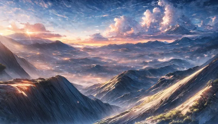 ((masterpiece:1.4,best quality)), cloud, outdoors
(mountains), scenery, sky, (dessert:1.4),
(early morning:1.4),morning red, high detail, abundant, 8k, high detail, wallpaper,
<lora:more_details:1.5>