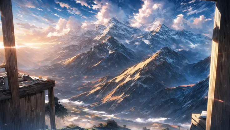 ((masterpiece:1.4,best quality)), cloud, outdoors
(mountains), scenery, sky, (dessert:1.4),
(early morning:1.4),morning red, high detail, abundant, 8k, high detail, wallpaper,
<lora:more_details:1.5>