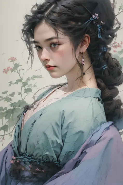 1woman, illustration, <lora:niji_20230529141232:1>