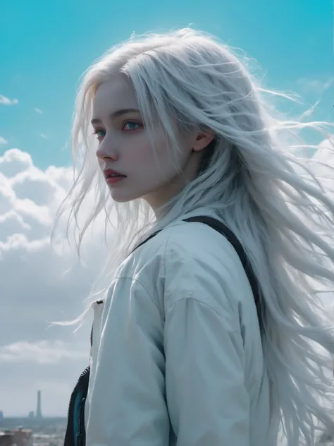 (dramatic, gritty, intense:1.4),masterpiece, best quality, 32k uhd, insane details, intricate details, hyperdetailed, hyper quality, high detail, ultra detailed, Masterpiece, super vista,
abandoned1girlsololong hair(white hair:1.4)
A shot with tension(sky glows cyan,Visual impact,giving the poster a dynamic and visually striking appearance:1.2),
 <lora:XL~Q?-_Bpo:0.7>