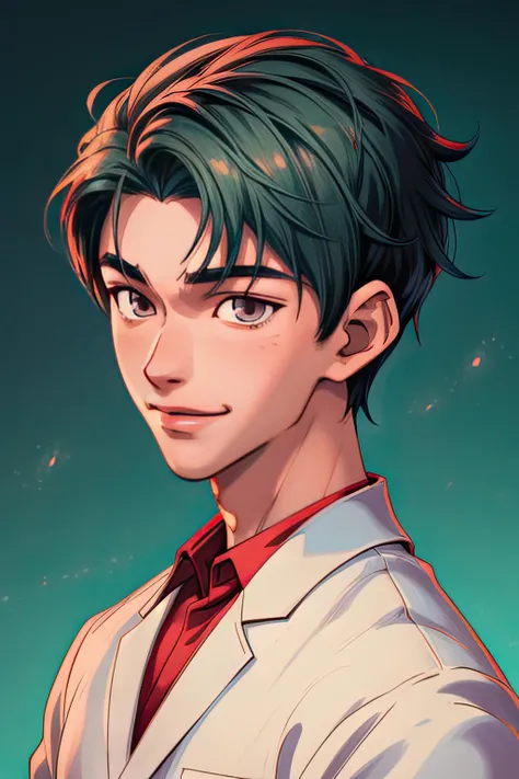 (masterpiece:1.21),(illustration:1.1),best quality,delicate details,refined rendering,Anime style,anime cgi,extremely detailed CG unity 8k wallpaper,1boy,asian slim boy,tall,thin,solo,handsome,portrait,<lora:add_detail:1>,cinematic lighting,Soft illuminaotion,Shaved Haircut,Kind Smile