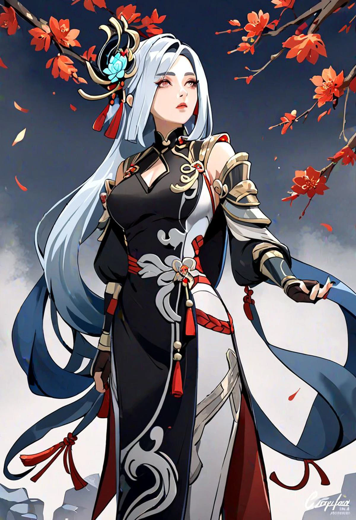 (masterpiece), best quality,
Shenhe, genshin impact, very sexy pose