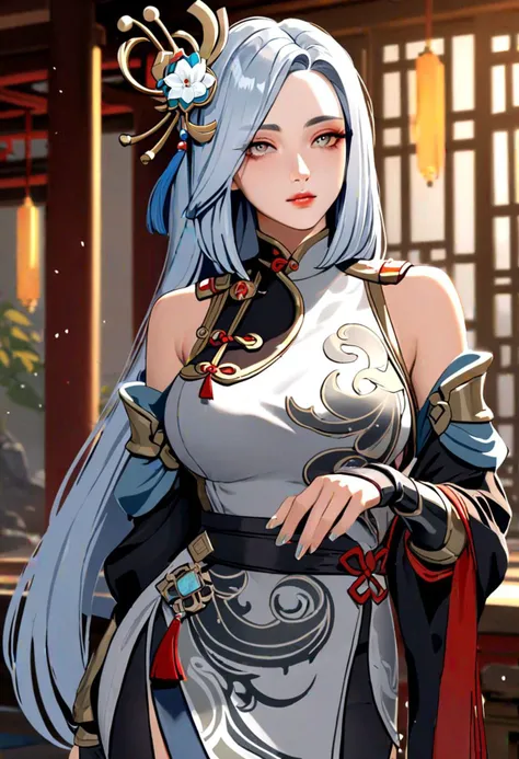 (masterpiece), best quality,
Shenhe, genshin impact, very sexy pose