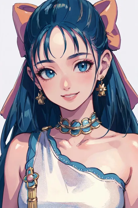 <lyco:nera-nvwls-v1-final:1.0>nera, hair bow,earrings,breasts,sash,
(best quality, masterpiece, RAW photo,ultra-detailed:1.2), <lyco:GoodHands-beta2:1.0>,1girl,solo,looking at viewer,smile